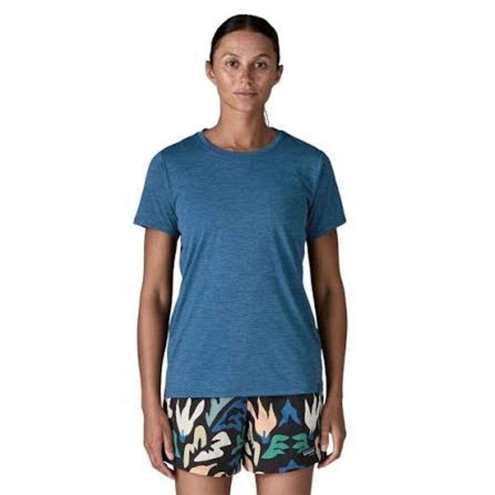 NEW Patagonia Capilene Cap Cool Ultra T Shirt Women's Blue Short Sleeve XS